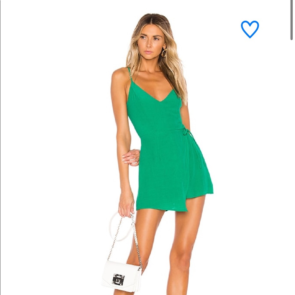 Superdown Karen Wrap Romper